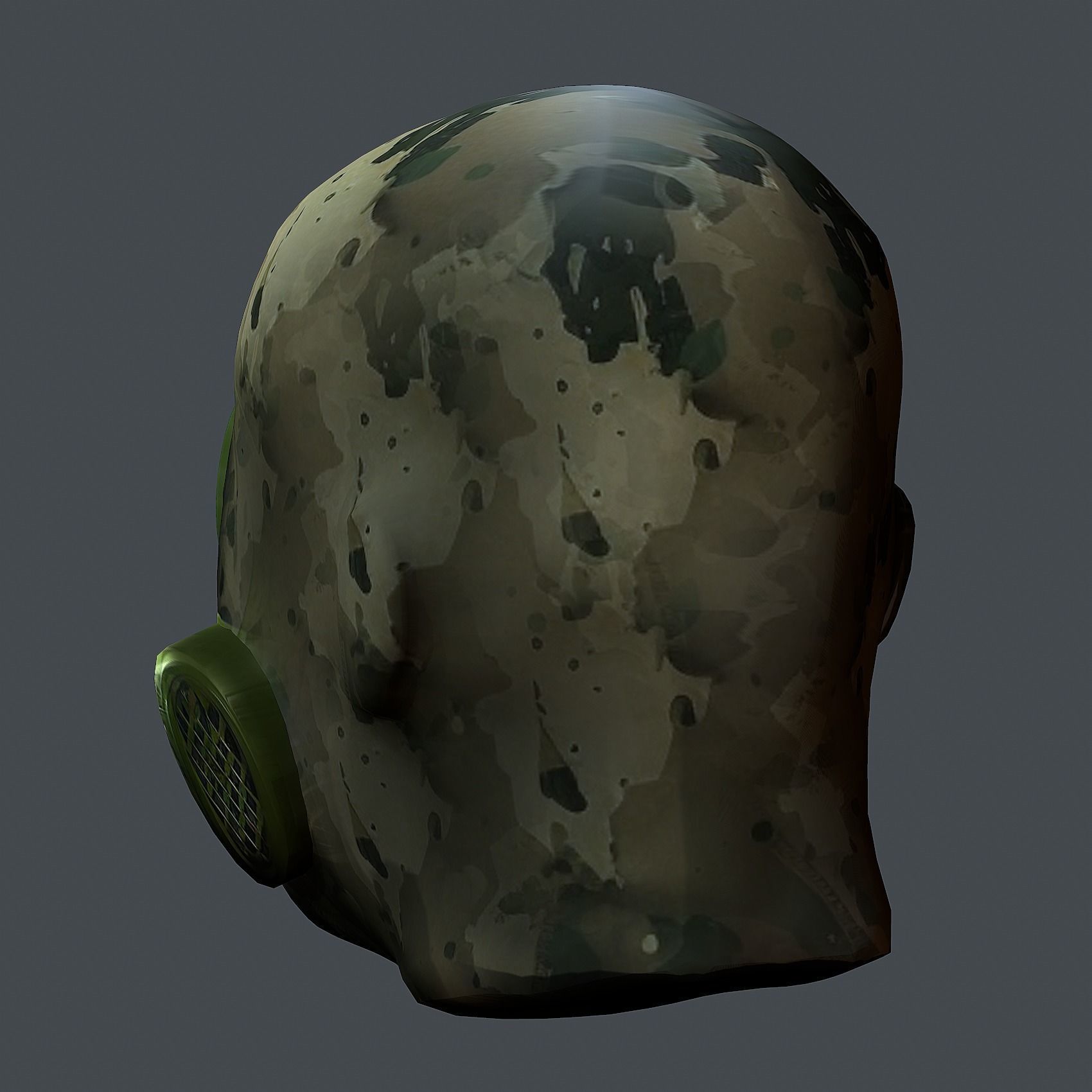 Helmet 3d model military combat Military Low-poly Low-poly 3D model_7