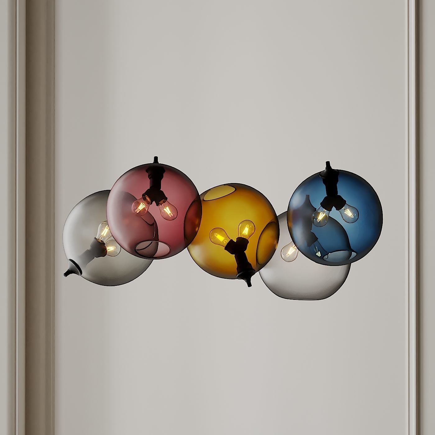 Binary Pendant by Jeremy Pyles for Niche 3D model_1