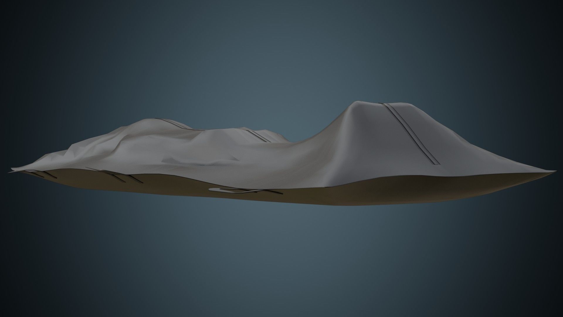 Body Bag 1 Basic Low-poly 3D model_3