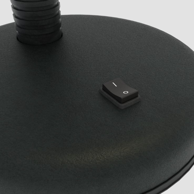 Black Table Lamp 3D model_2