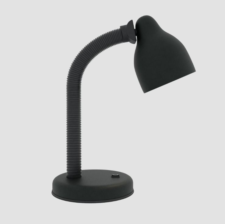 Black Table Lamp 3D model_9