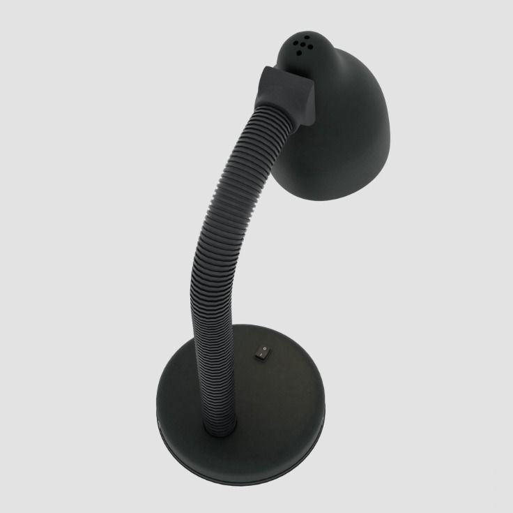 Black Table Lamp 3D model_1