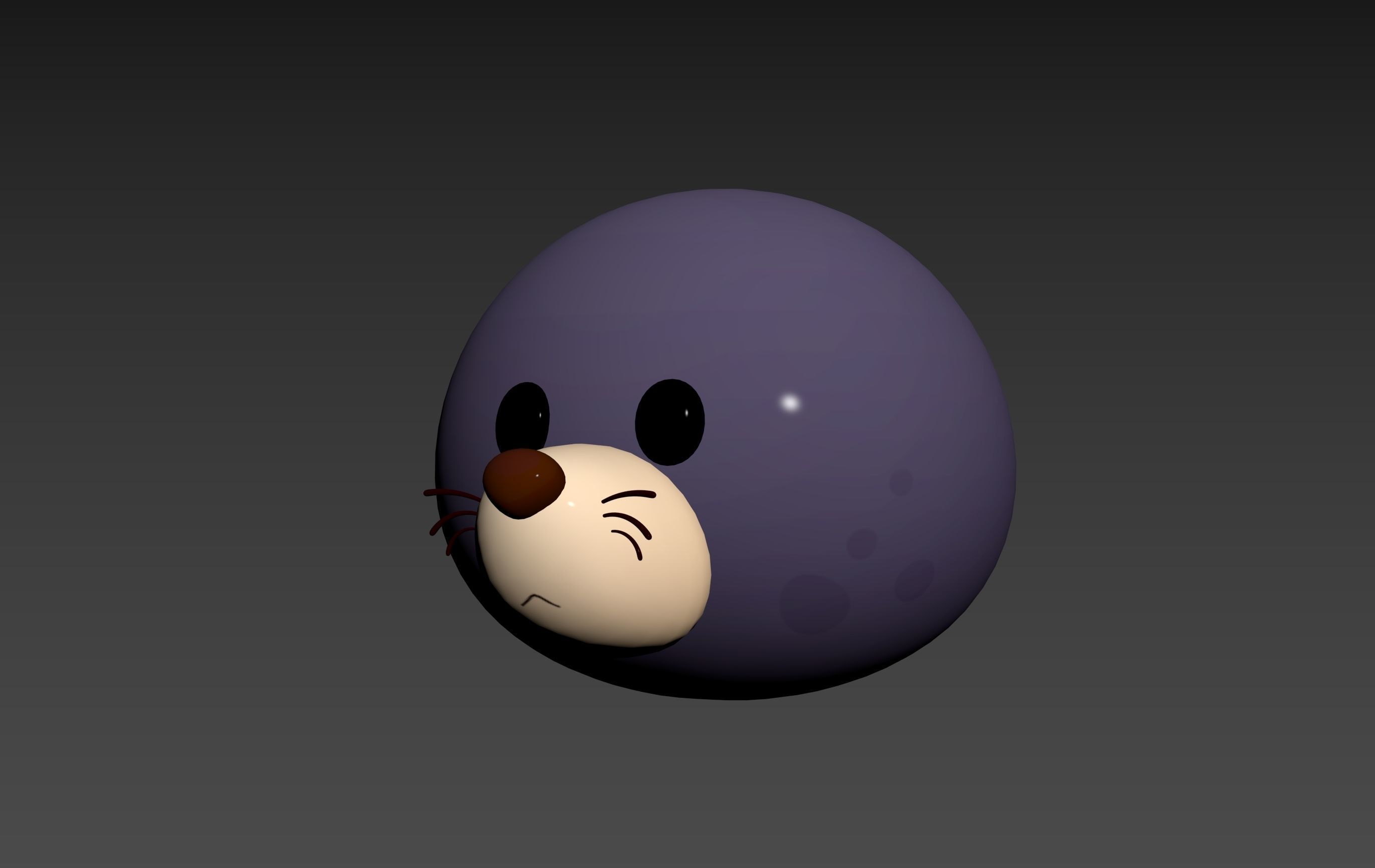 Prop240 Seal Head 3D model_10