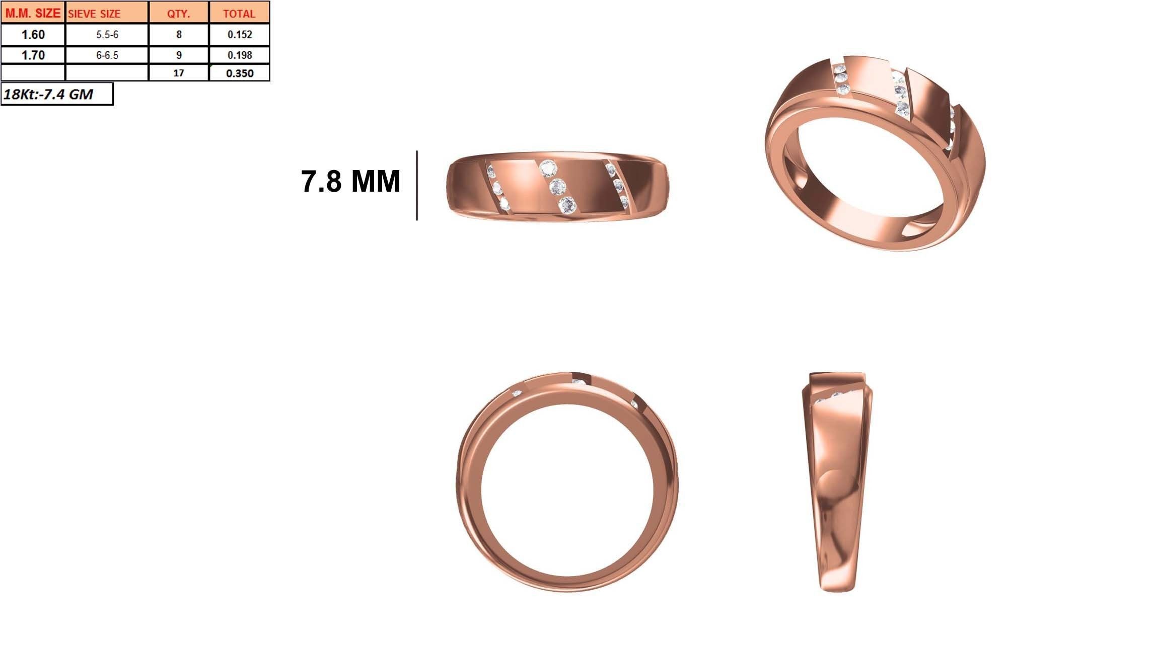 Mens Ring STL OBJ FBX JCD Details 3D print model_1