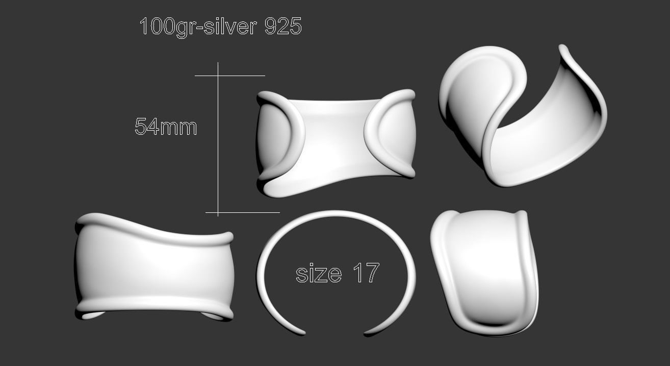bracelet  3D print model_6