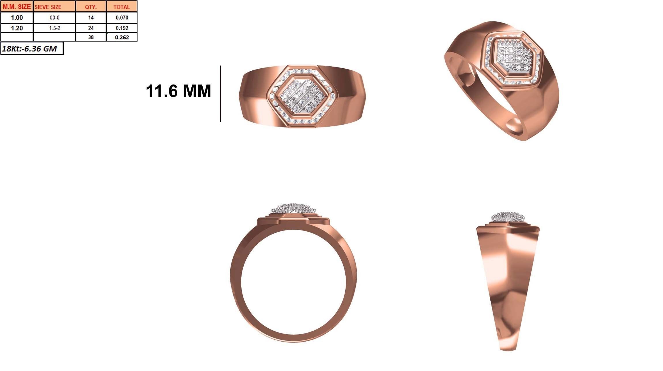 Mens Ring STL OBJ FBX JCD Details 3D print model_1