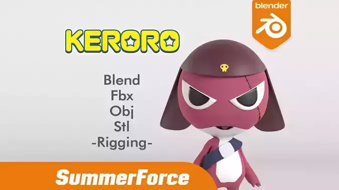 Giroro Sgt Frog 3D Model 3D model