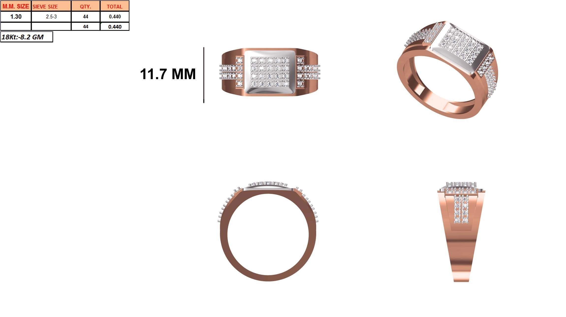 Mens Ring STL OBJ FBX JCD Details 3D print model_1