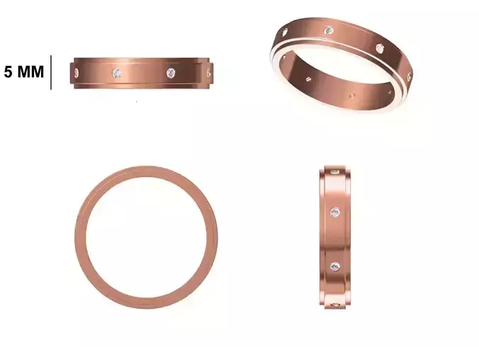 Mens Ring STL OBJ FBX JCD Details