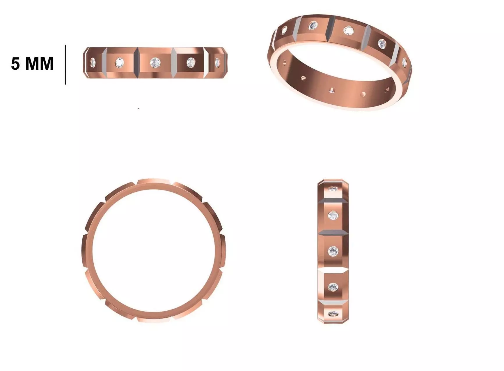 Mens Ring STL OBJ FBX JCD Details 3D print model_0