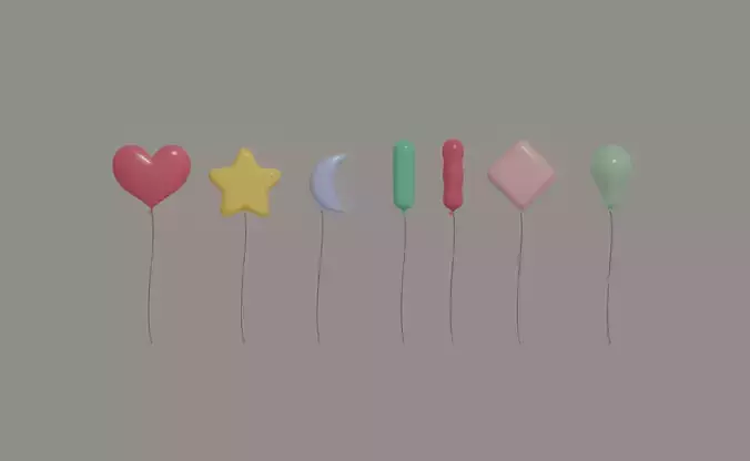 Balloons 3D model