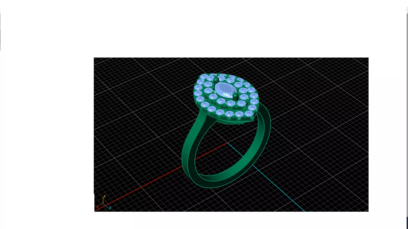 Women ring 3D print model_0