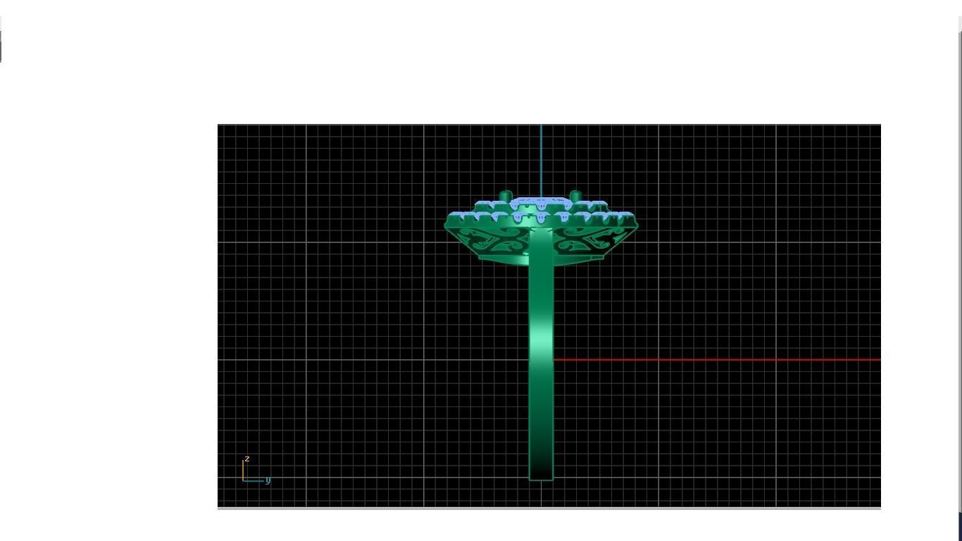 Women ring 3D print model_3