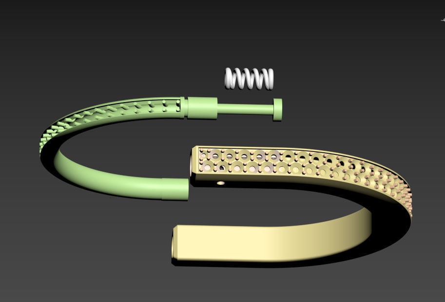 bracelet 3D print model_7