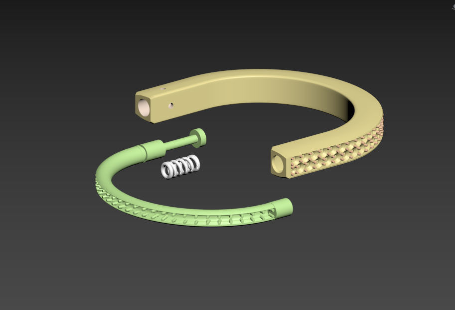 bracelet 3D print model_8