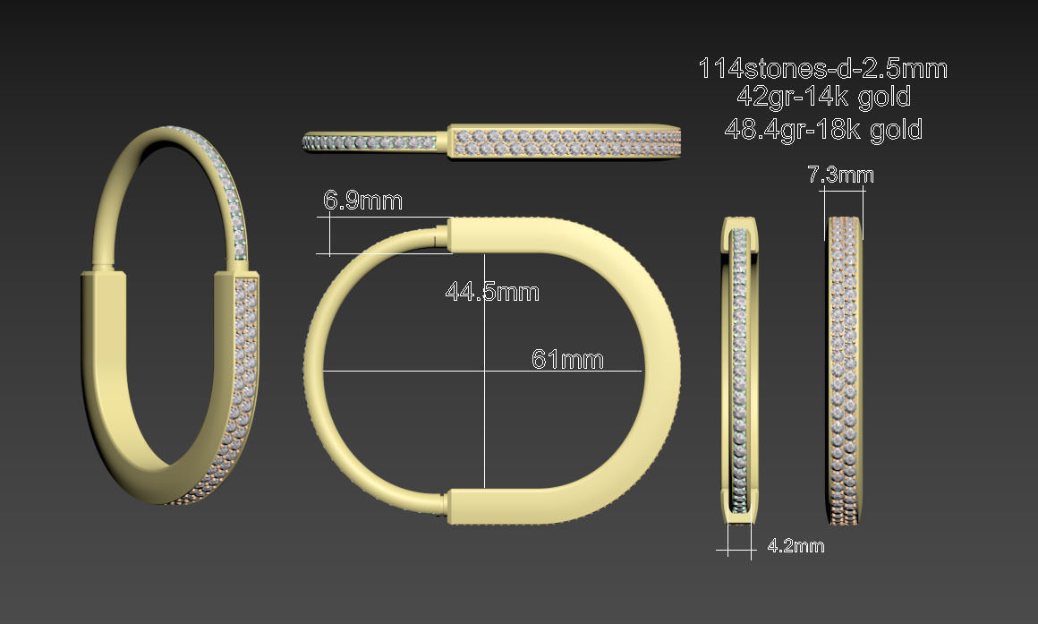 bracelet 3D print model_2