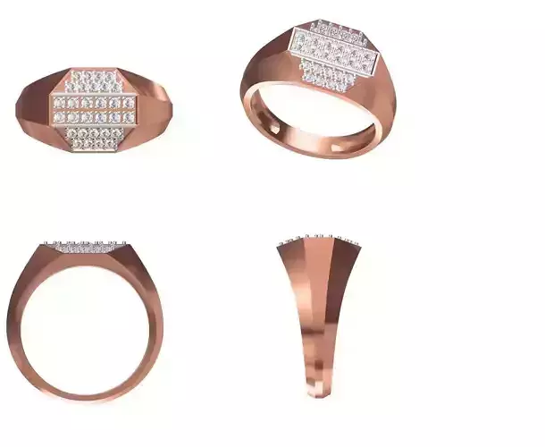 Mens Ring STL OBJ FBX JCD Details