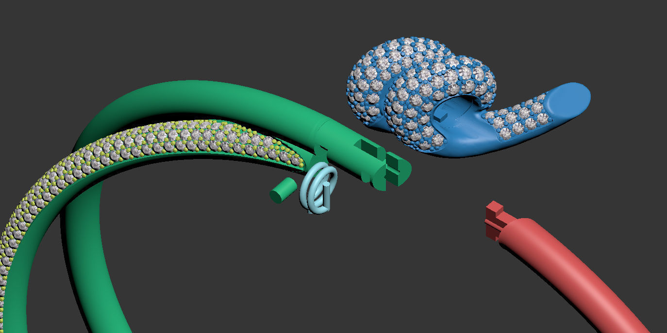 bracelet 3D print model_3