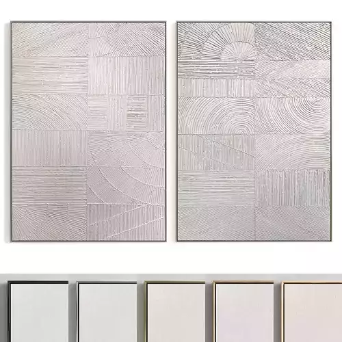 Plaster Two Photo Frame 242