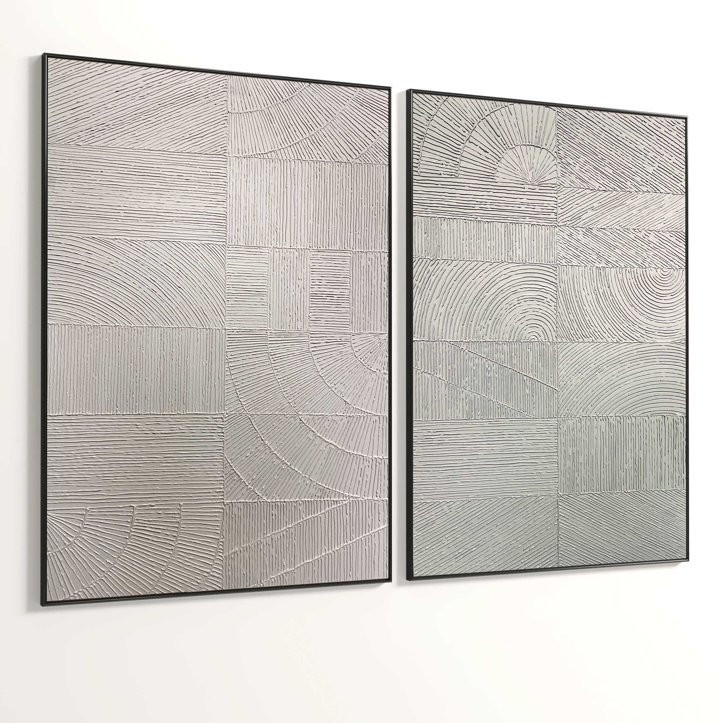 Plaster Two Photo Frame 242 Low-poly 3D model_4