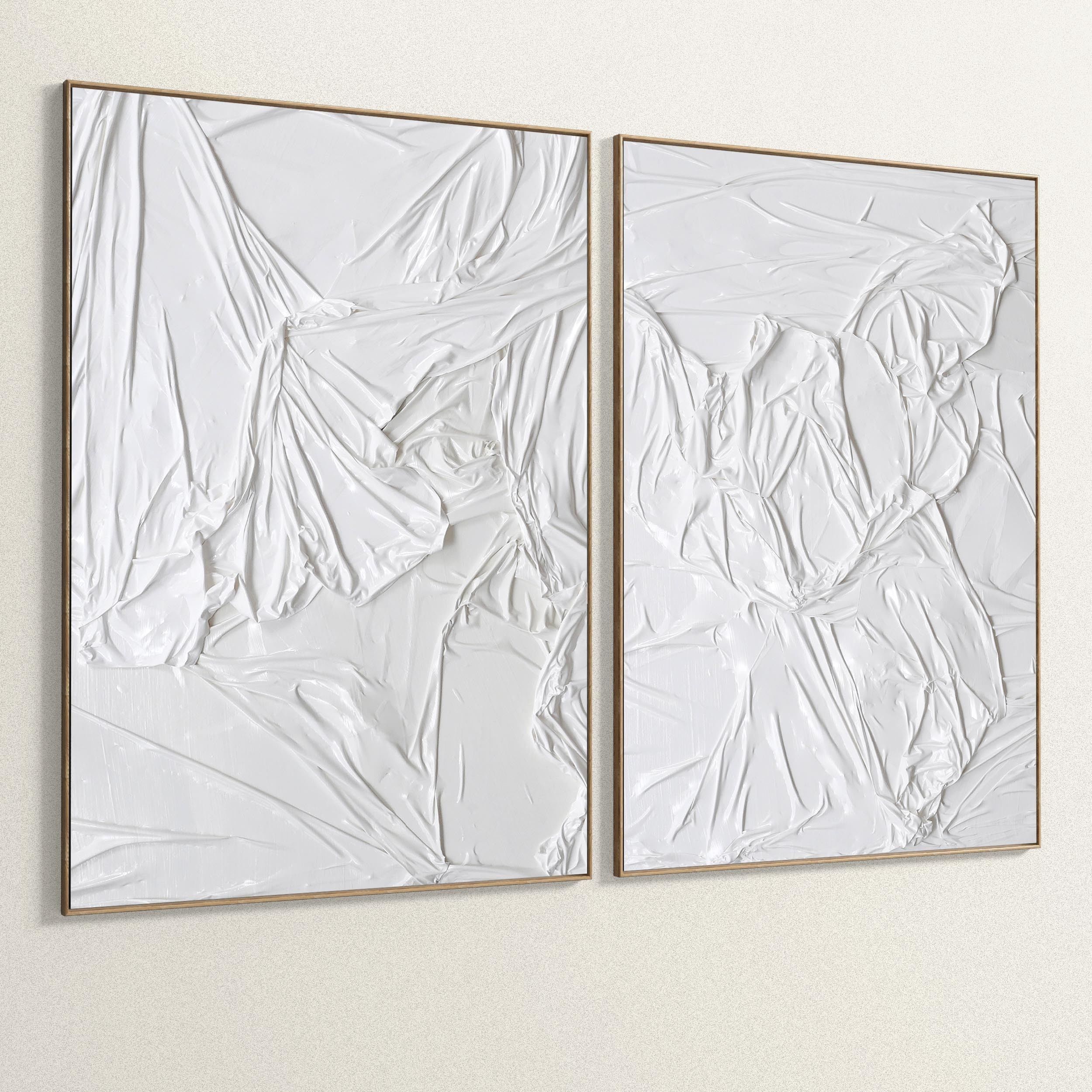 Plaster Two Photo Frame 243 Low-poly 3D model_4