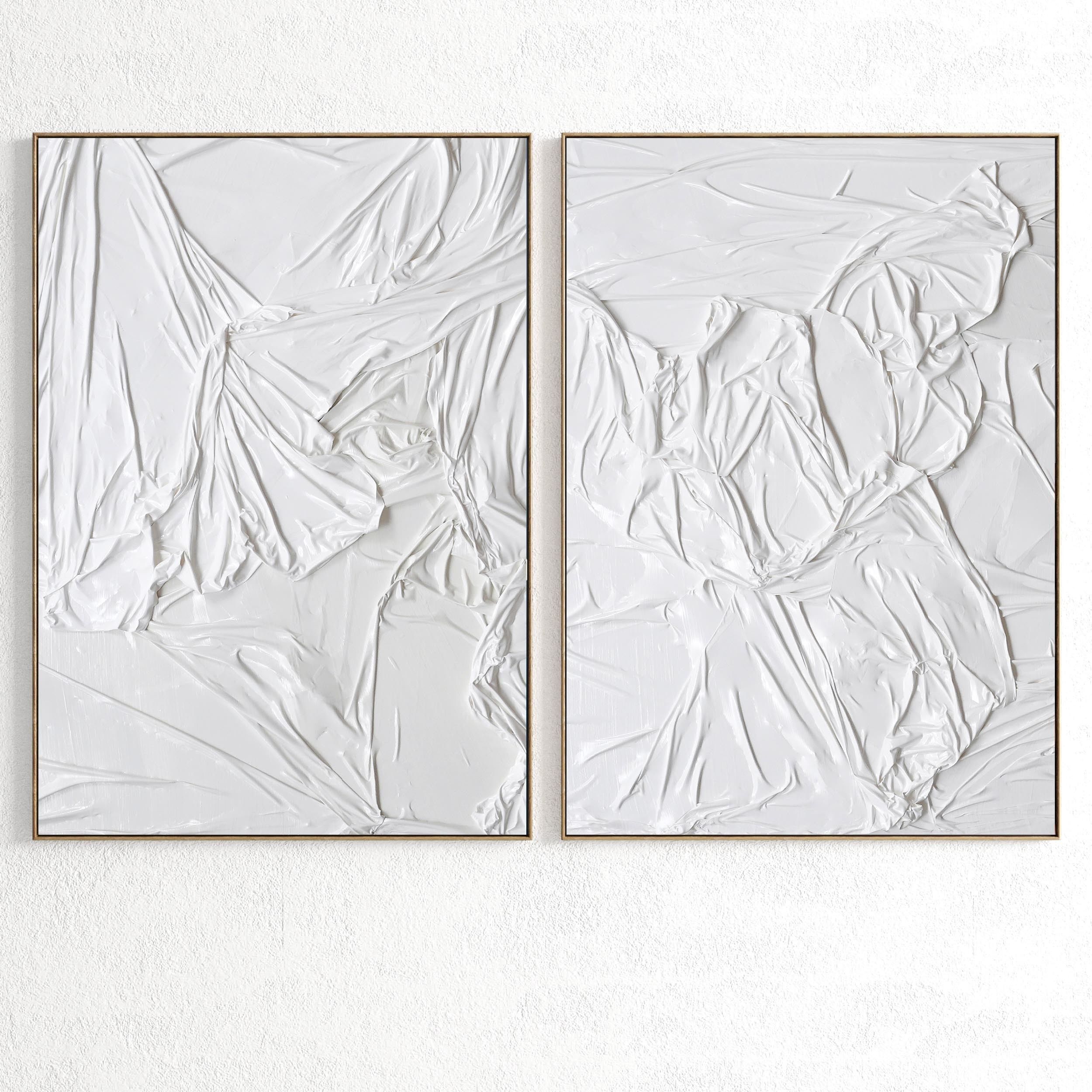 Plaster Two Photo Frame 243 Low-poly 3D model_2