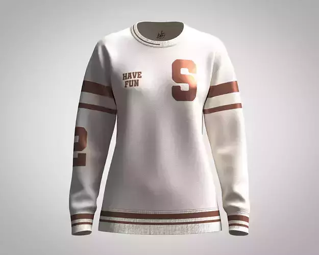 College Printed Sweatshirt