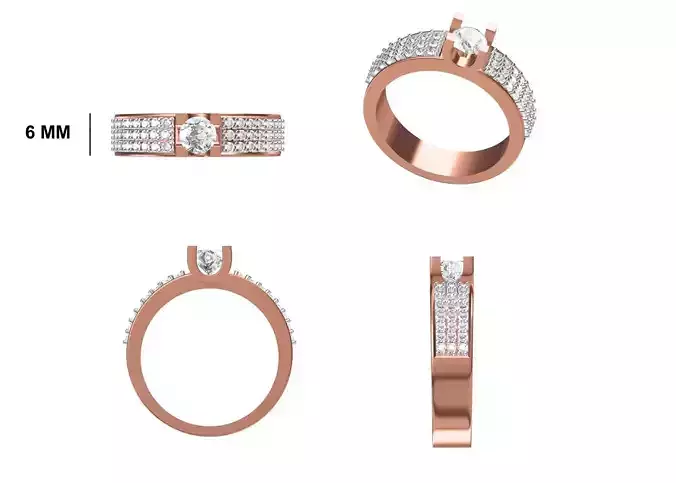 Mens Ring STL OBJ FBX JCD Details