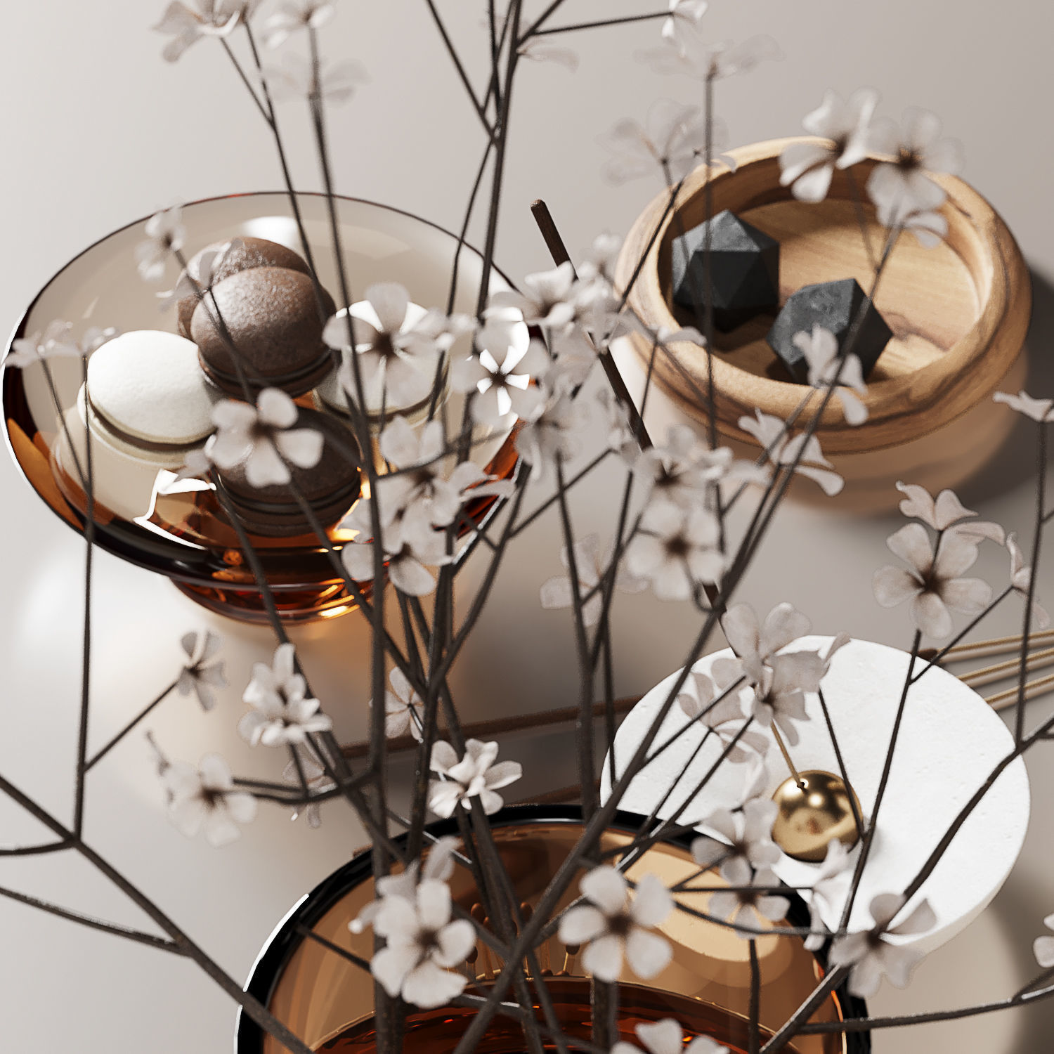 Decorative Set 08 3D model_3