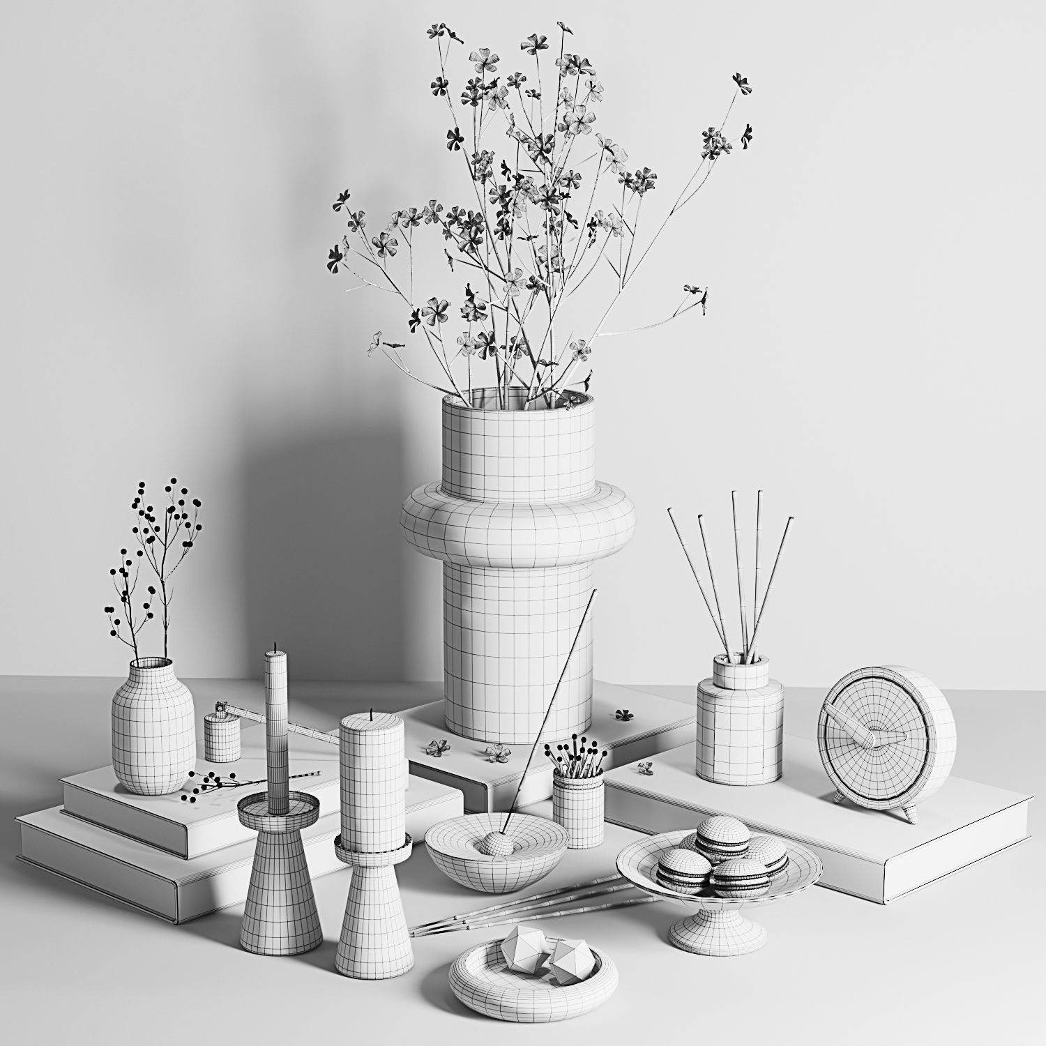 Decorative Set 08 3D model_6