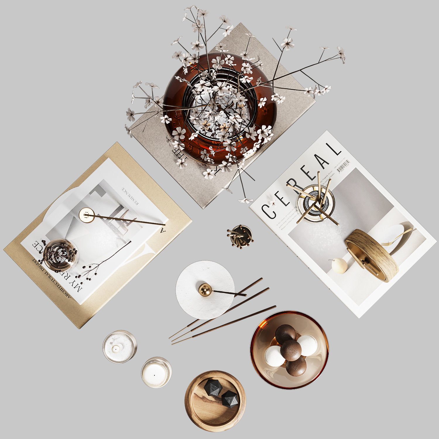 Decorative Set 08 3D model_5