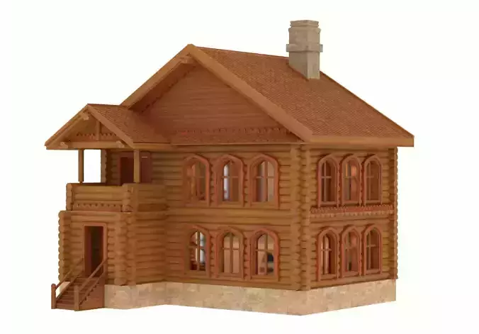 Log Wooden House