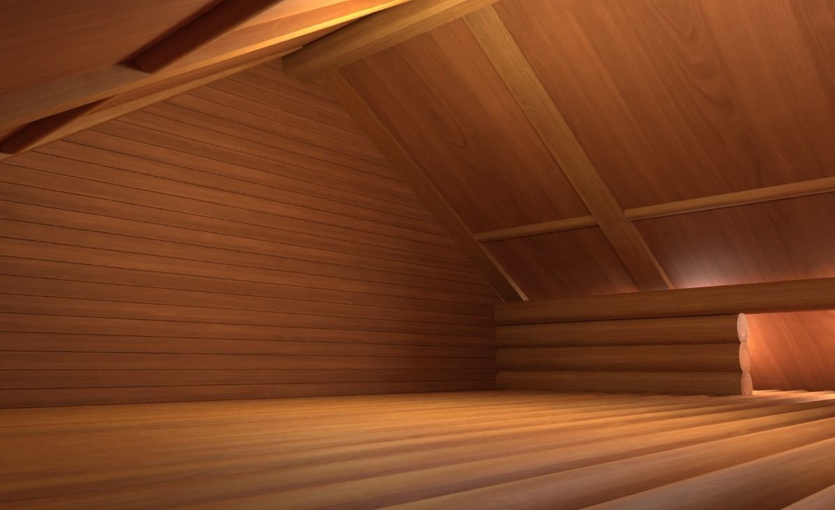 Log Wooden House 3D model_8