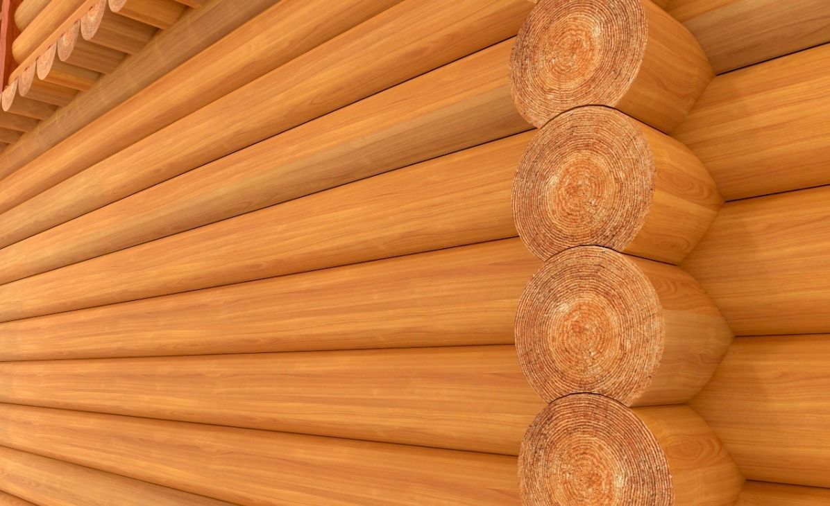 Log Wooden House 3D model_2