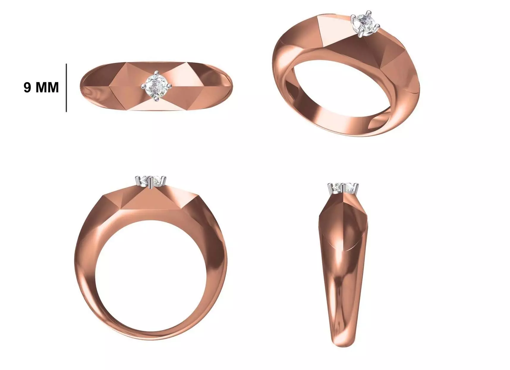 Mens Ring STL OBJ FBX JCD Details 3D print model_0