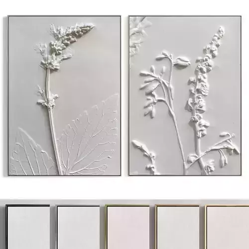 Plaster Two Photo Frame 246