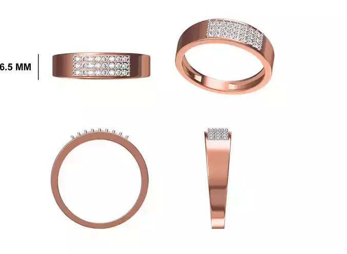 Mens Ring STL OBJ FBX JCD Details