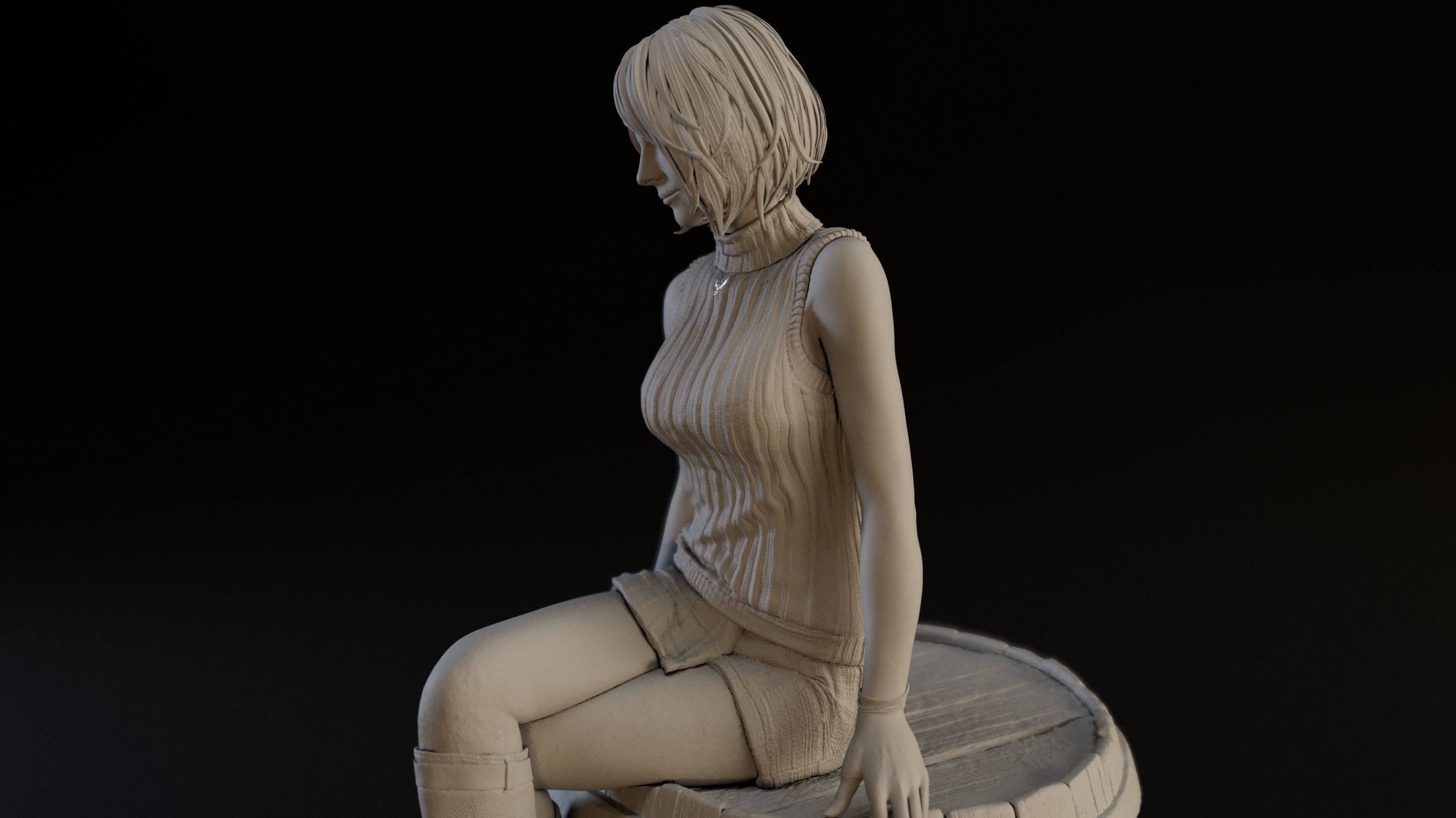 Ashley Graham Resident evil 4 remake 3D print model 3D print model_2