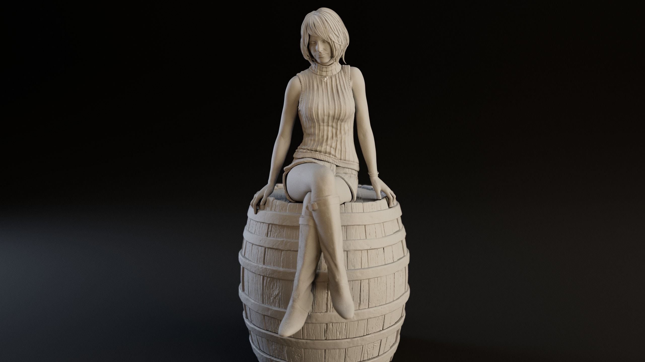 Ashley Graham Resident evil 4 remake 3D print model 3D print model_1