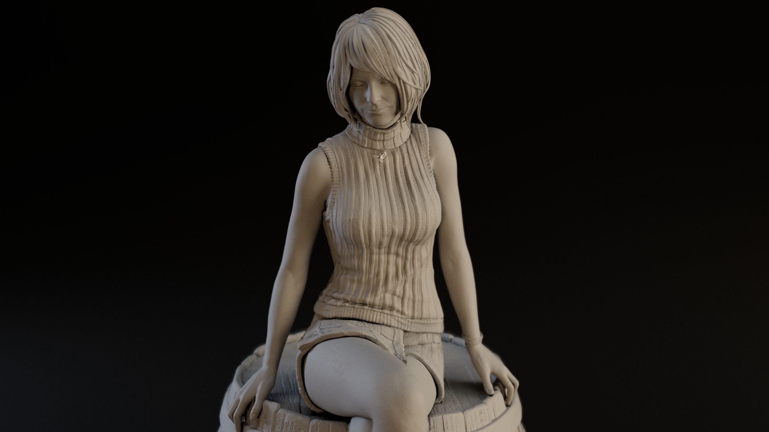 Ashley Graham Resident evil 4 remake 3D print model 3D print model_6