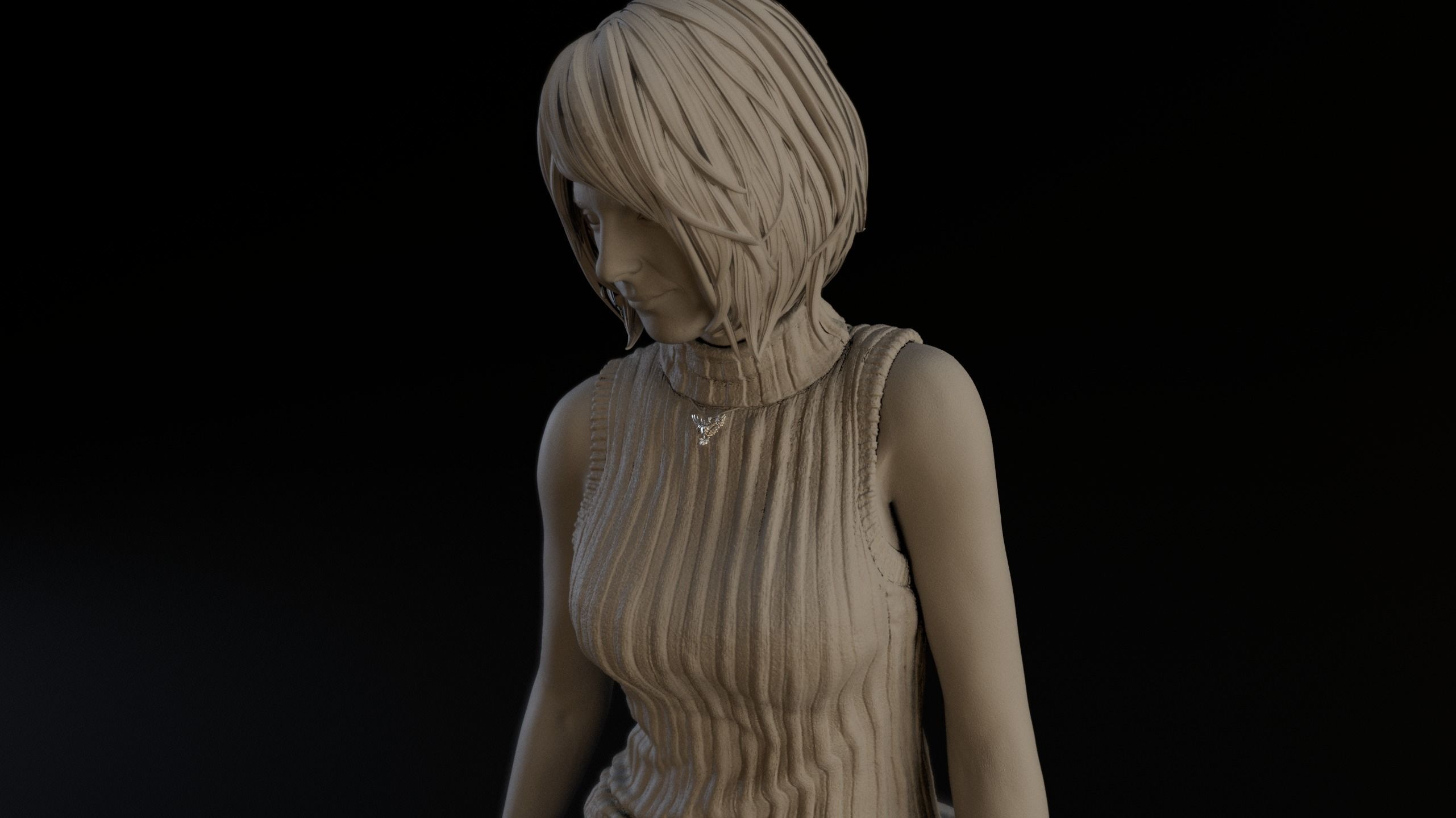 Ashley Graham Resident evil 4 remake 3D print model 3D print model_5