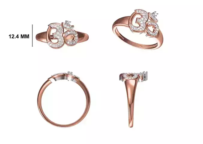 Mens Ring STL OBJ FBX JCD Details