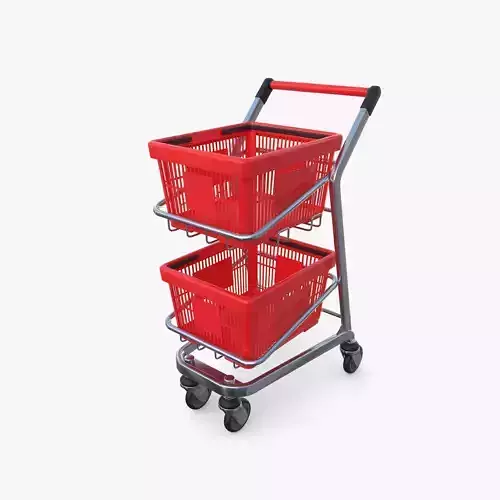 Shopping cart v12 3D model
