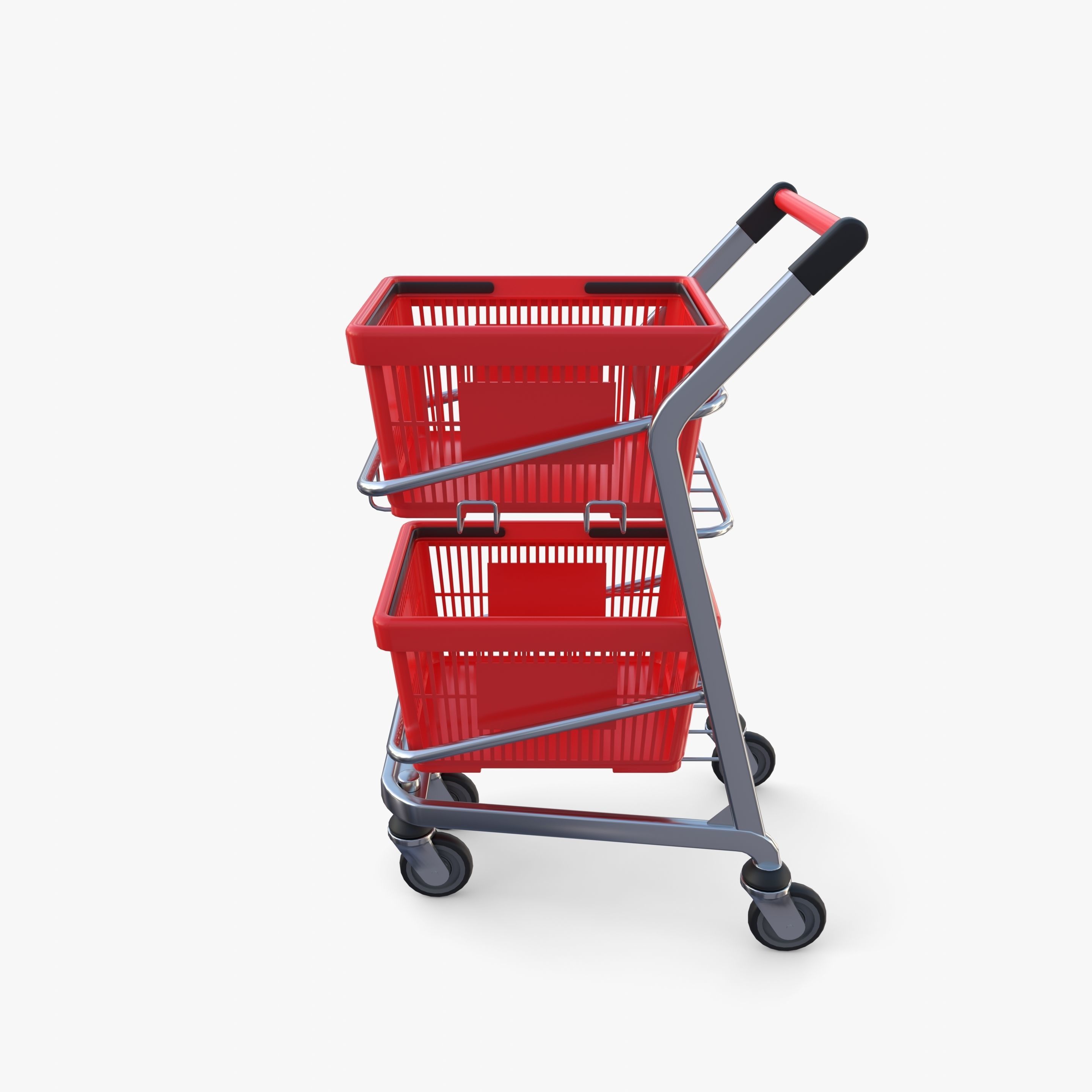 Shopping cart v12 3D model_2
