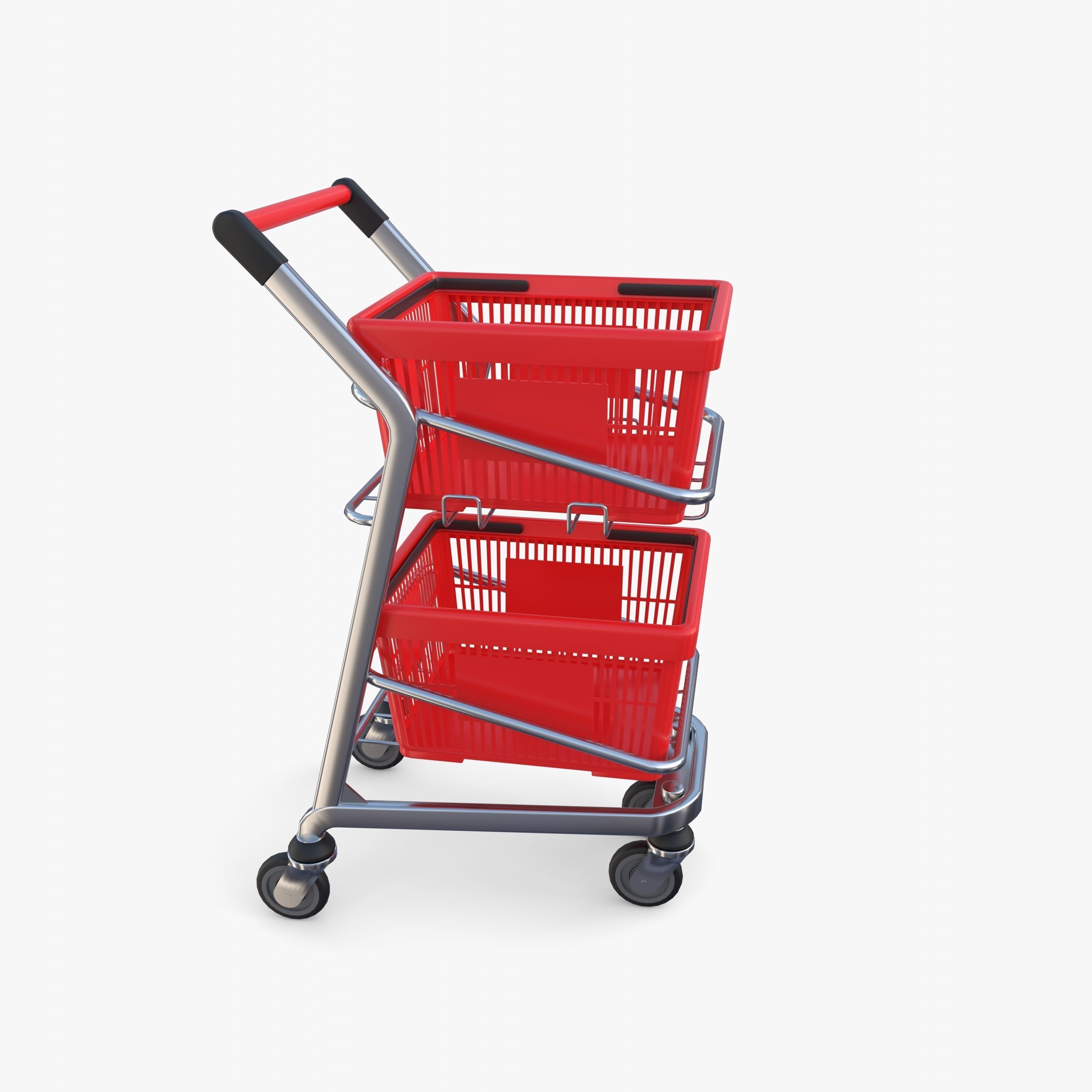 Shopping cart v12 3D model_6