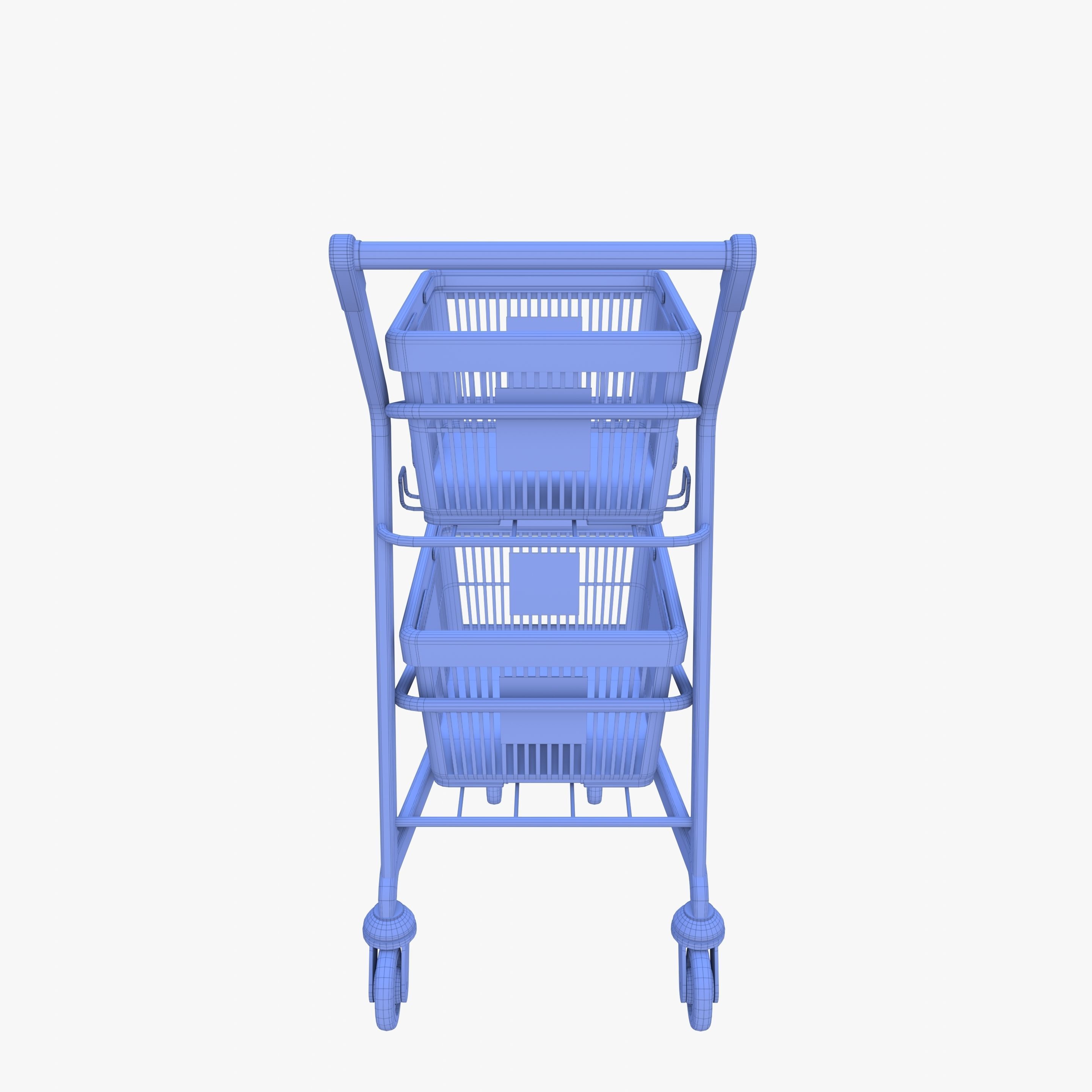 Shopping cart v12 3D model_12