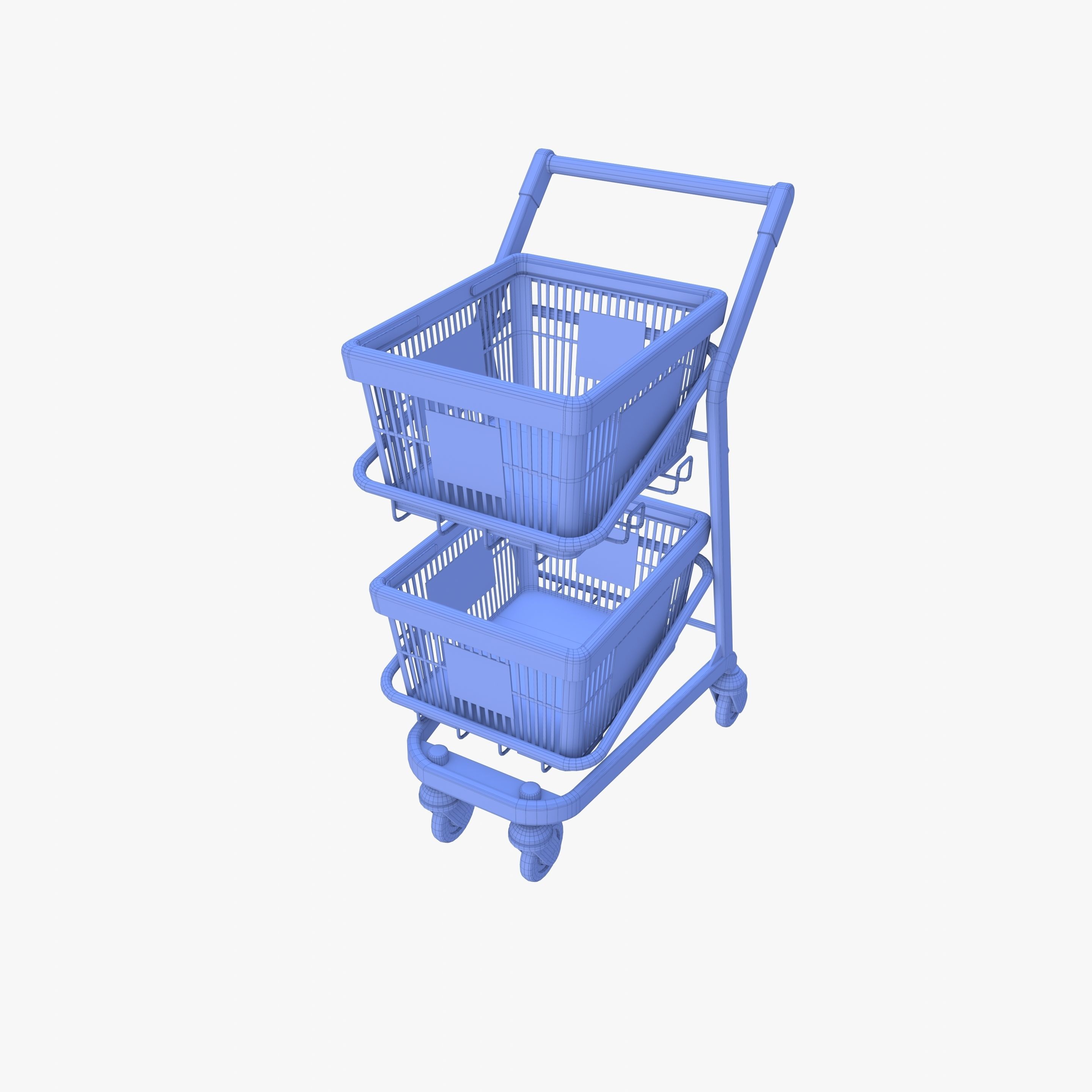 Shopping cart v12 3D model_17