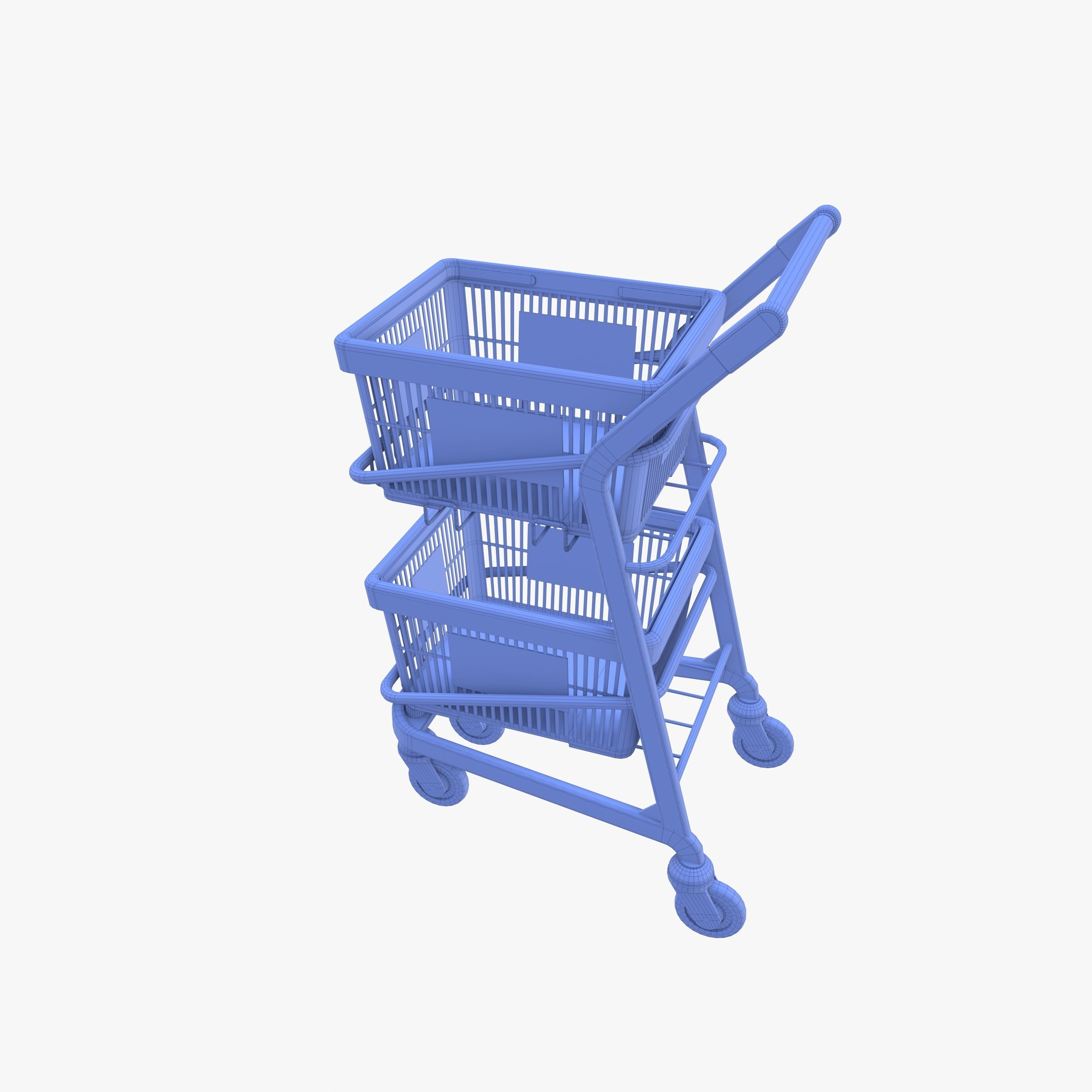 Shopping cart v12 3D model_16