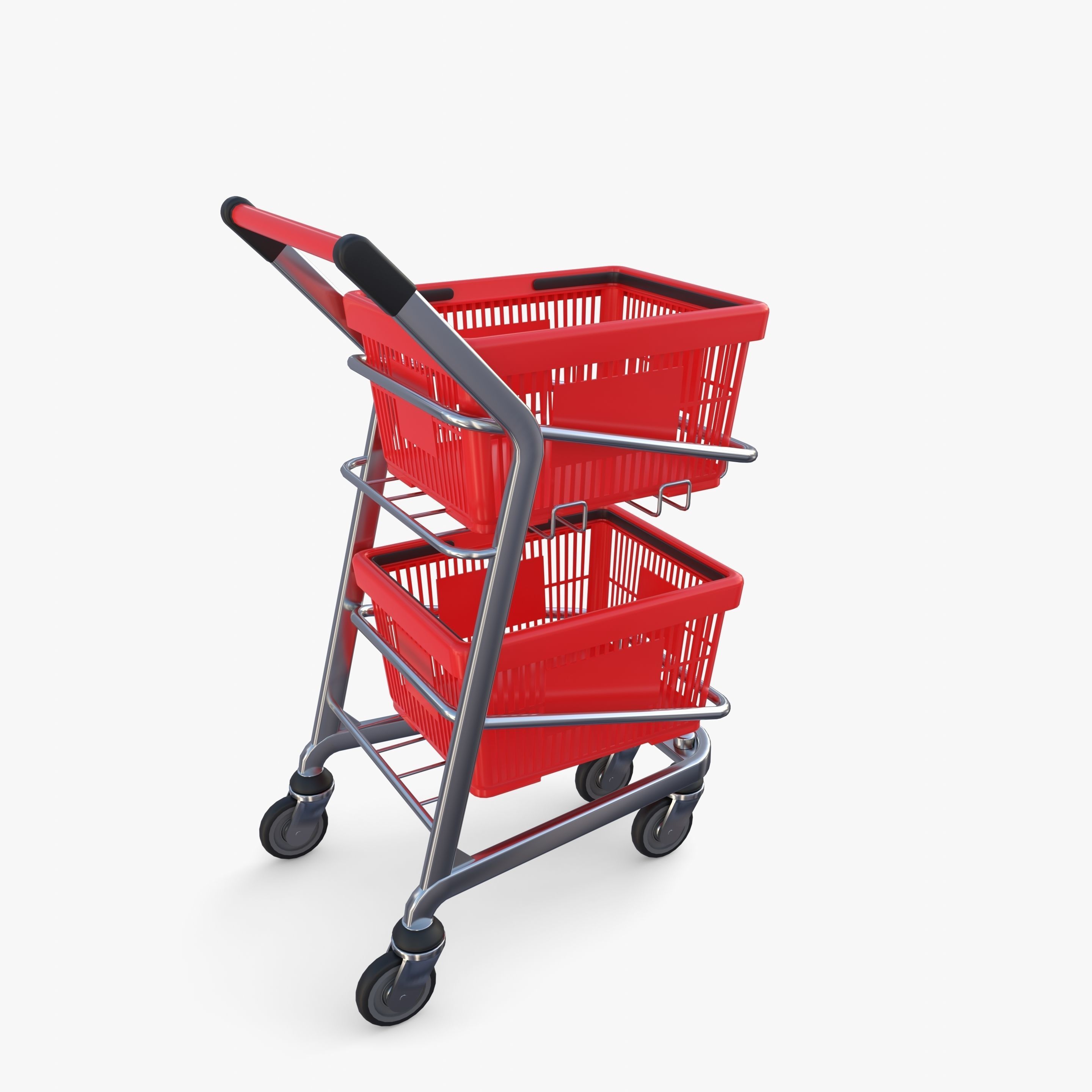 Shopping cart v12 3D model_5