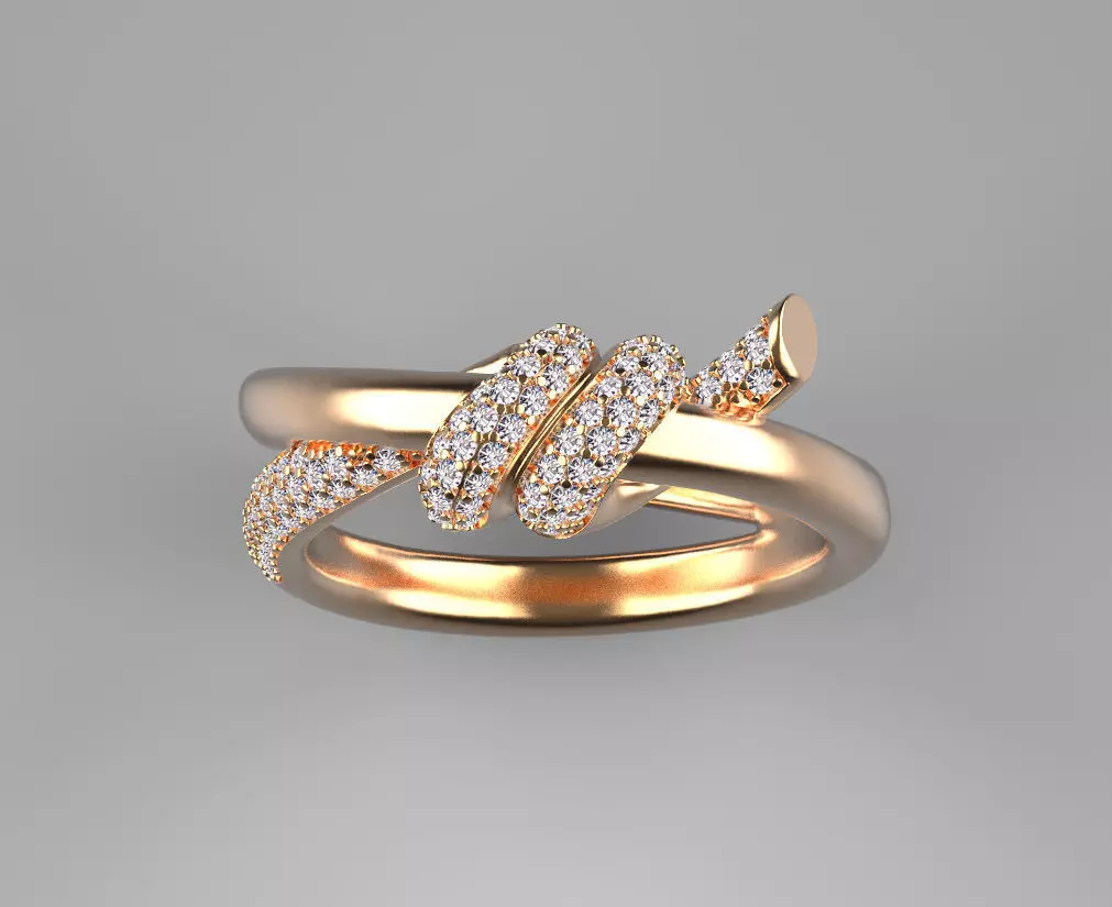 ring knot 3D print model_0